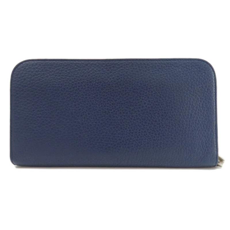 CHRISTIAN DIOR Round Charm Long Wallet Leather Women's