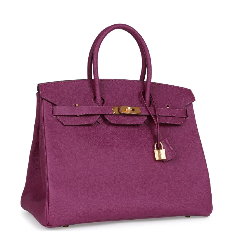 Hermes Birkin 35 Anemone Epsom Gold Hardware