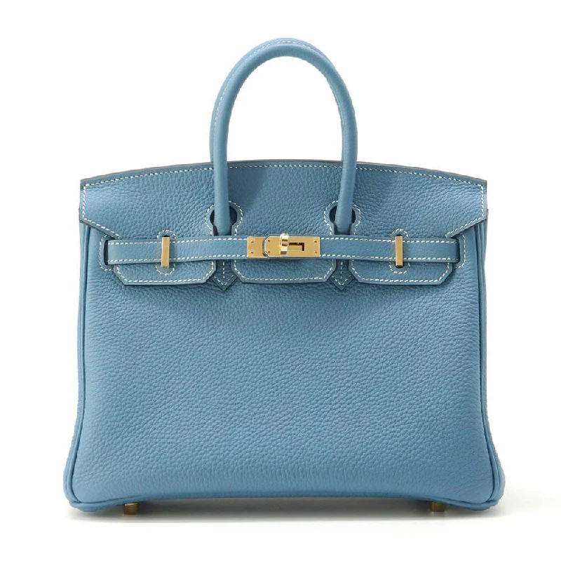 HERMES Birkin New Blue Jean Togo Leather Size 25