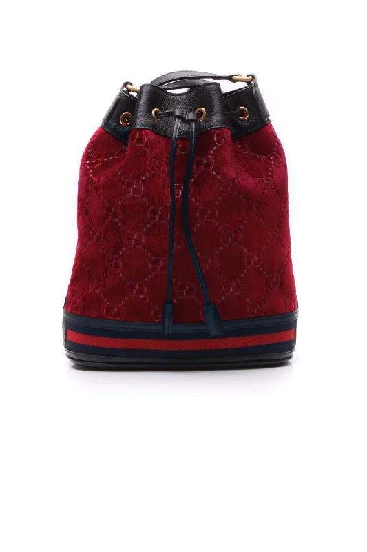 GG Velvet Bucket Bag