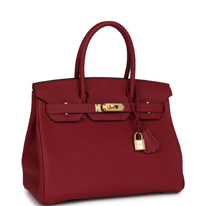 Hermes Birkin 30 Rouge Grenat Togo Gold Hardware