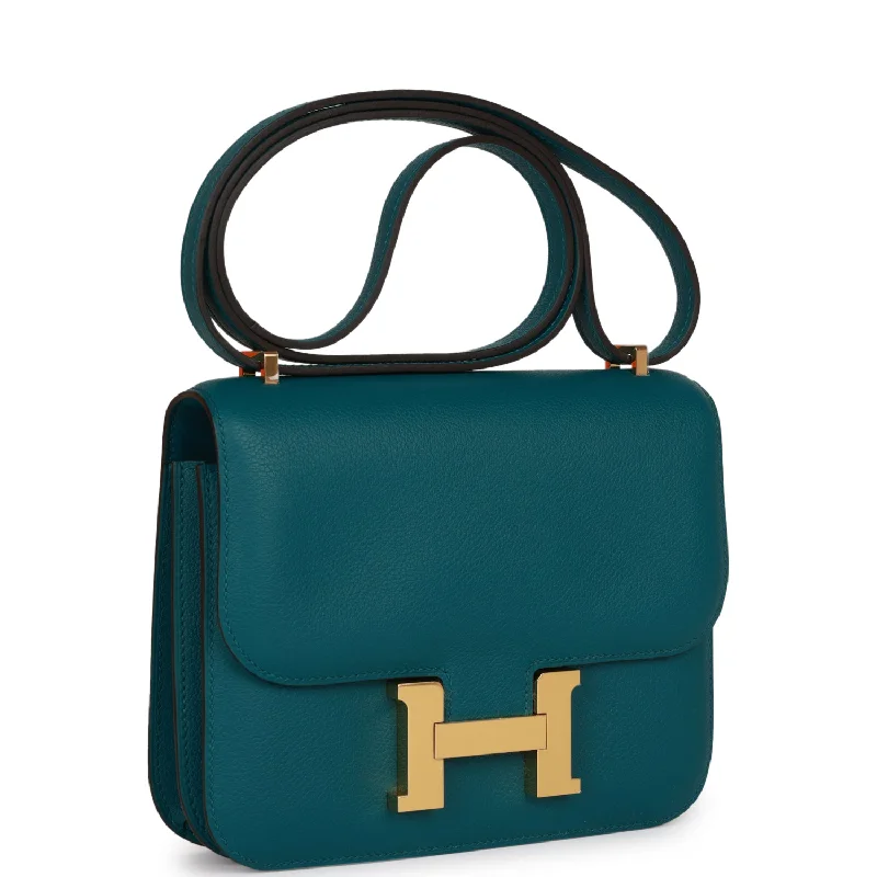 Hermes Constance 18 Vert Bosphore Evercolor Gold Hardware