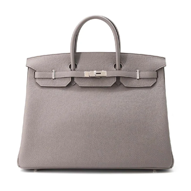 HERMES Birkin Gris Meyer Togo Leather Size 40