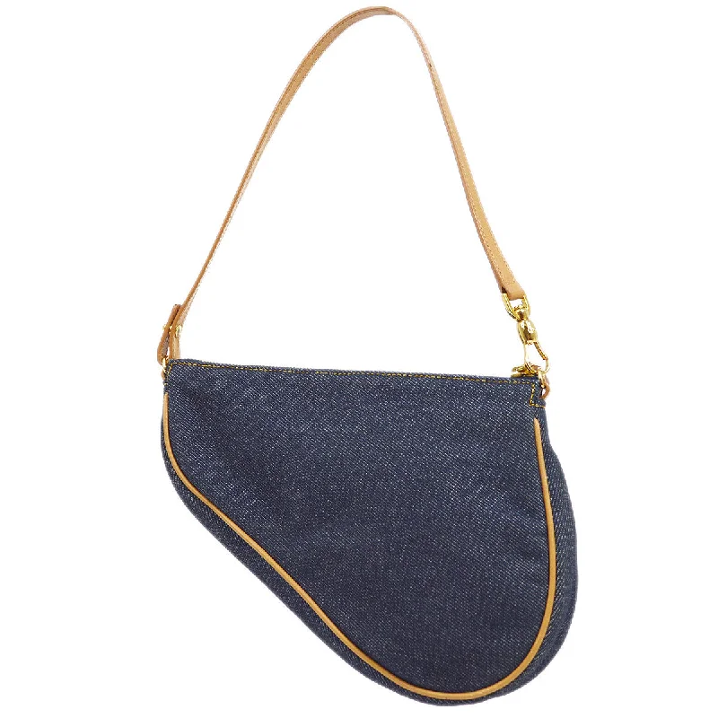 CHRISTIAN DIOR 2001 Saddle Bag Mini Denim 15811