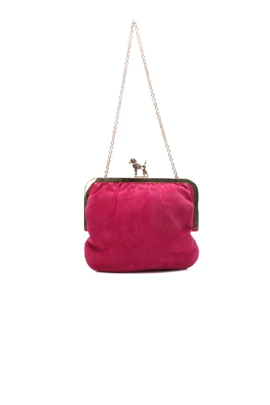 Crystal Poodle Clasp Bag