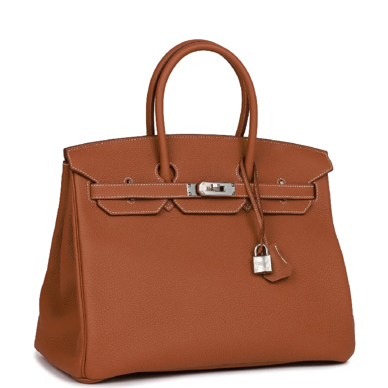 Hermes Birkin 35 Gold Togo Palladium Hardware