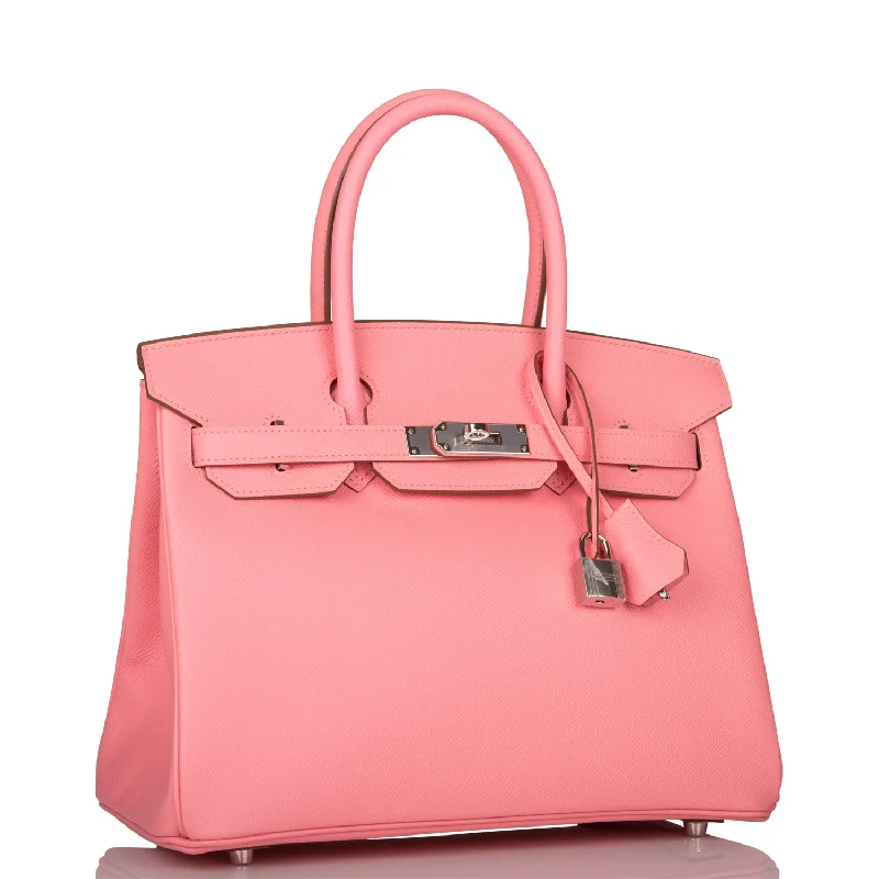 Hermes Birkin 30 Rose Confetti Epsom Palladium Hardware