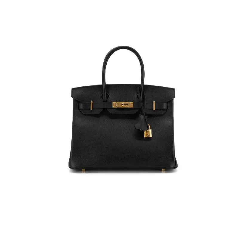 Hermes Birkin 30 Epsom Noir Gold hardware Y stamp 2020