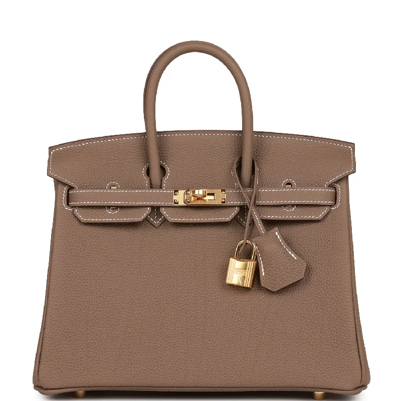 Hermes Birkin 25 Etoupe Togo Gold Hardware