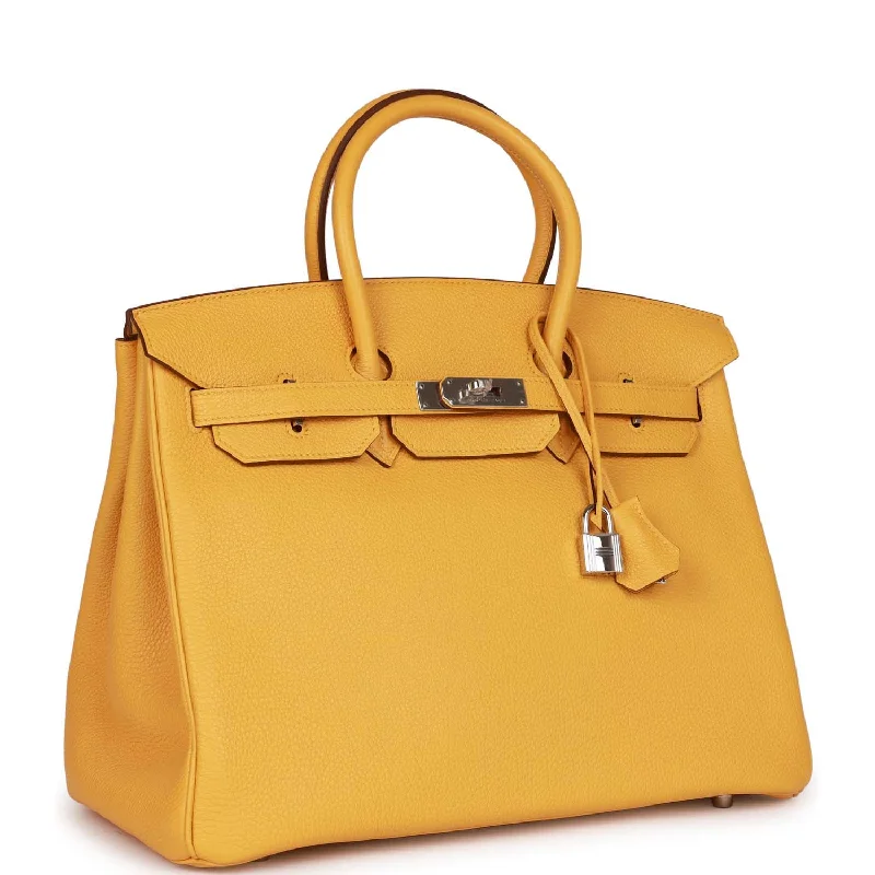 Hermes Birkin 35 Soleil Togo Palladium Hardware