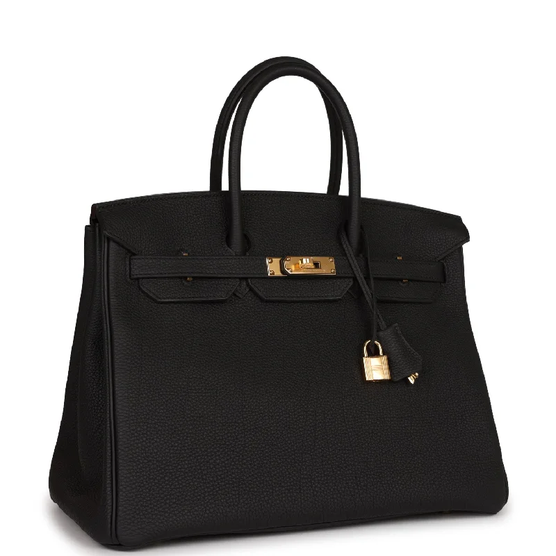 Hermes Birkin 35 Black Togo Gold Hardware