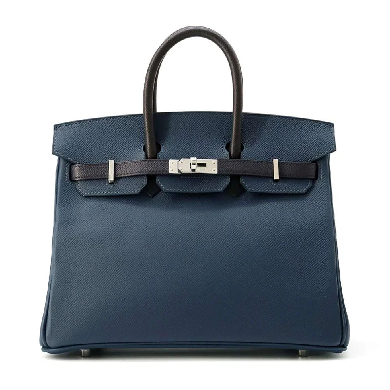 HERMES Birkin tricolor Blue de Prusse/Blue Indigo/Black Epsom Size 25