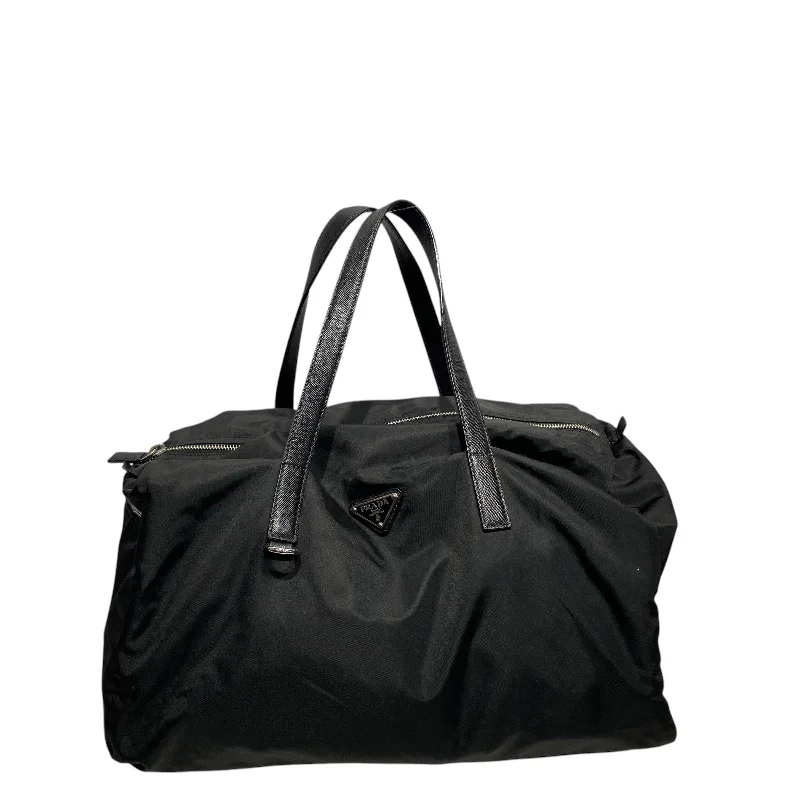 PRADA/Tote Bag/Nylon/BLK/BOWLING BAG