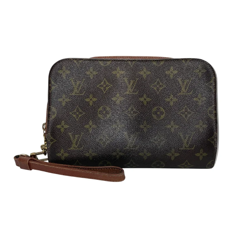 LOUIS VUITTON/Clutch Bag/Monogram/BRW/Wristlet clutch