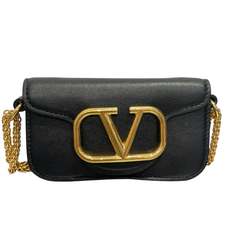 VALENTINO/Cross Body Bag/Leather/BLK/VLogo leather handbag