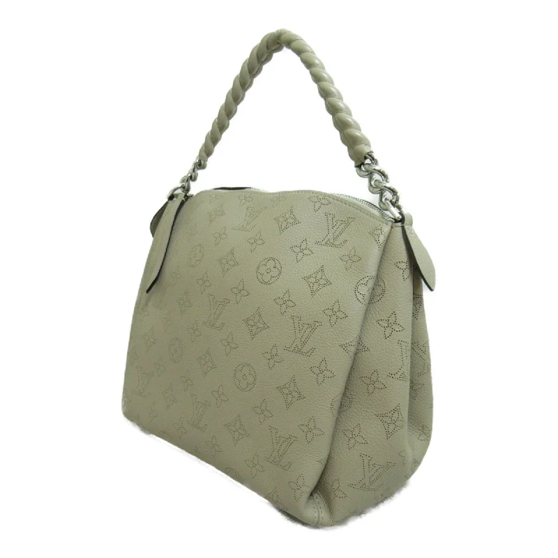 LOUIS VUITTON Babylon Chain BB Shoulder Bag Gray Galet Mahina leather M51224