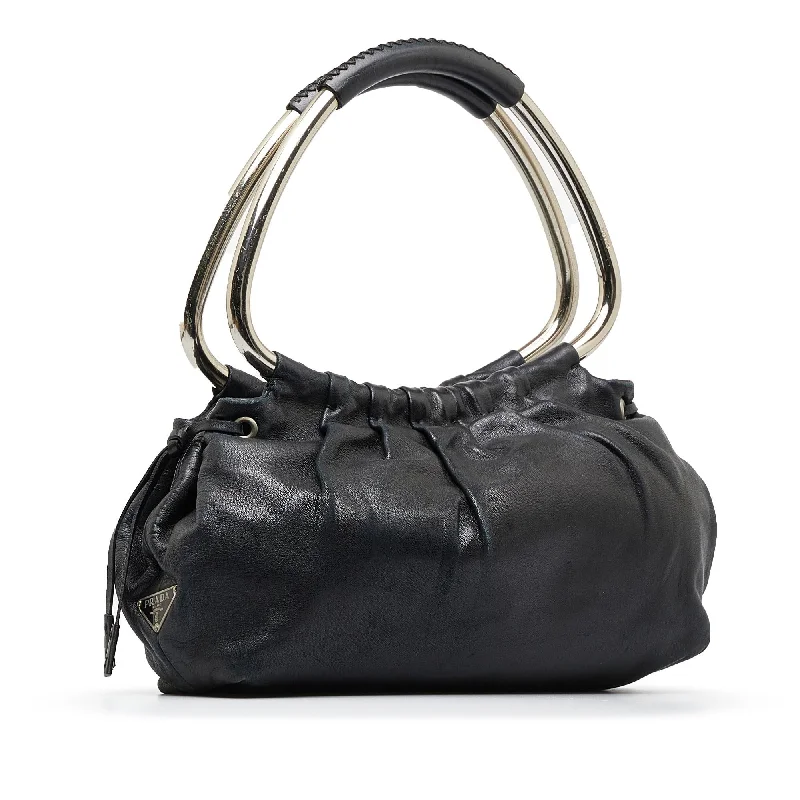 Prada Leather Ring Handbag (SHG-1BZ8Cb)