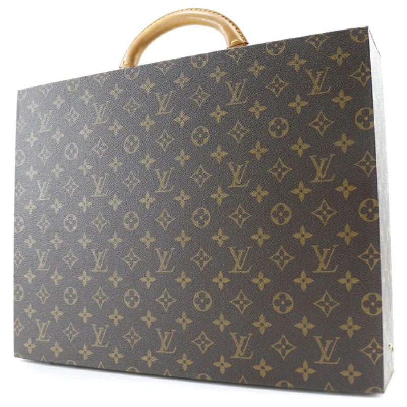 LOUIS VUITTON Attache Case Business Bag President Monogram Canvas Brown SO4508 Unisex