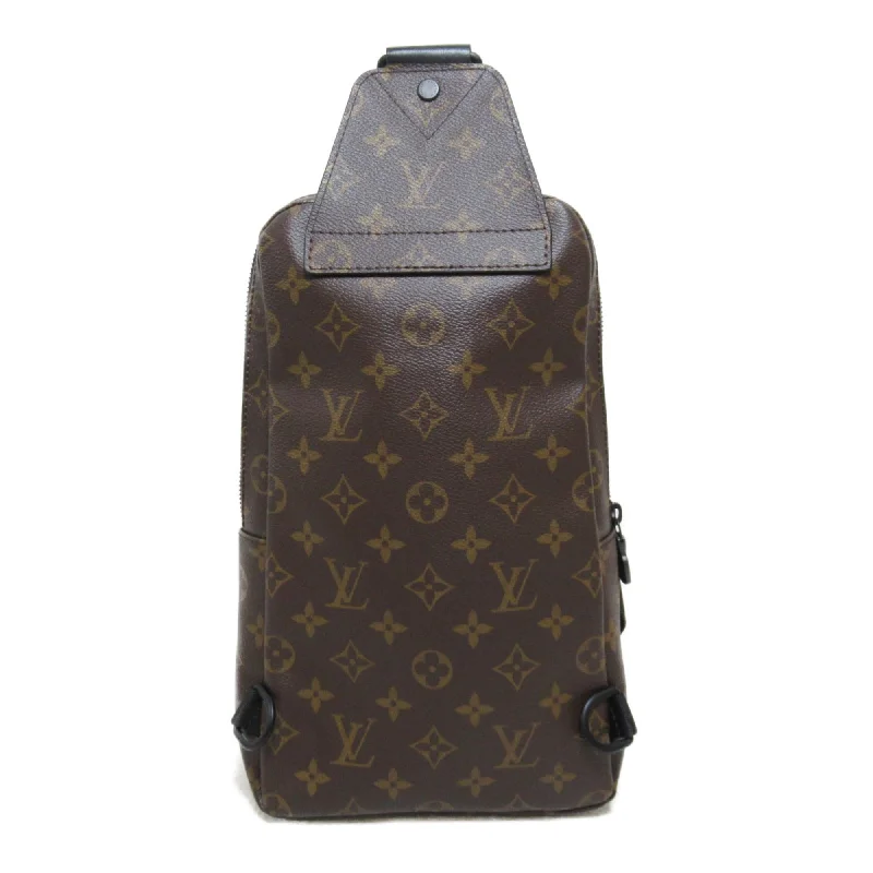 LOUIS VUITTON Avenue sling bag Brown Monogram macassar PVC coated canvas M45897