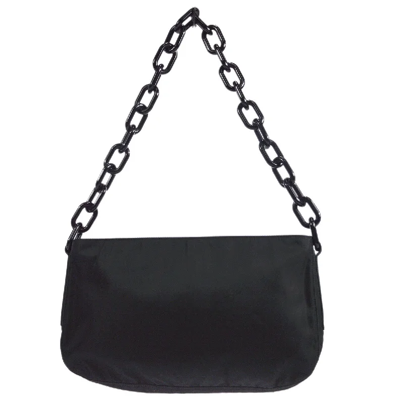 PRADA * 25 Acrylic Chain Handbag Black